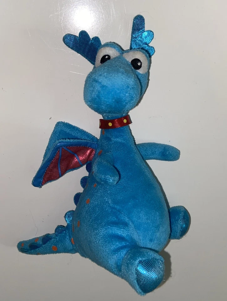 Doc McStuffins Stuffy Plush Blue Dragon Disney Junior Stuffed Animal Toy 7” TY - Image 1 of 4
