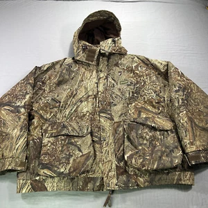 Gamehide 3 in 1 Jacket Mens 4XL Mossy Oak Duck Blind Camo Puffer Hunting Shoot - Picture 1 of 22