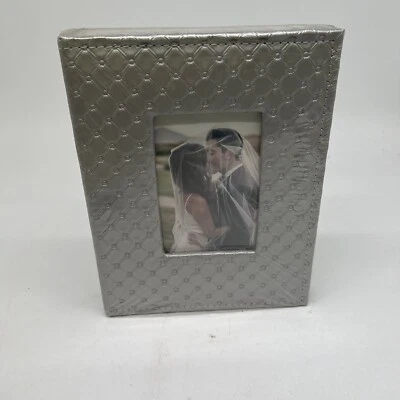 Álbum de bolsillo RECUTMS 200 4x6 pequeños álbumes de fotos cubierta de cuero sintético álbum de boda Foto 1 de 4