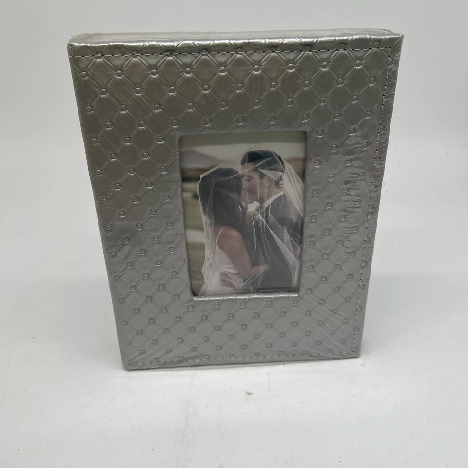 RECUTMS 200 口袋相册 4x6 小相册人造皮革封面婚礼相册 — 第 1/4 张图片