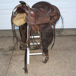 Western Trail/Pleasure Saddle 15" 5 1225-3948 markings - Picture 1 of 24