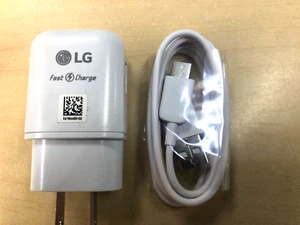 LG Original Quick Wall Charger + LG USB-C Cable For LG, Samsung, Moto TYPE C - Picture 1 of 7