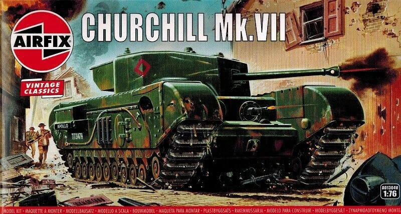 AIRFIX  1:76  KIT CARRO ARMATO CHURCHILL MK.VII  LUNGHEZZA 9,4 cm   ART  A01304V - Immagine 1 di 1