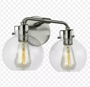 Industrial Sconce- "Generation Lighting" Satin Nickel - Picture 1 of 5