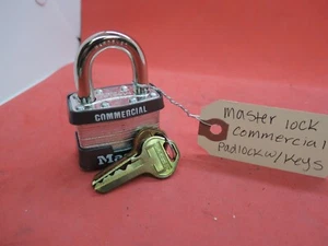 Master Lock Commercial Padlock With Keys - Picture 1 of 3