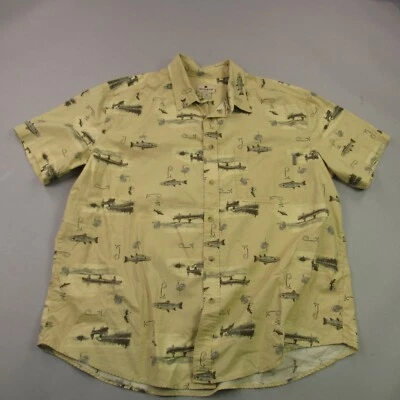 Woolrich Shirt Mens 2XL Short Sleeve Button Front Fish Pocket Casual Outdoors - Image 1 of 4