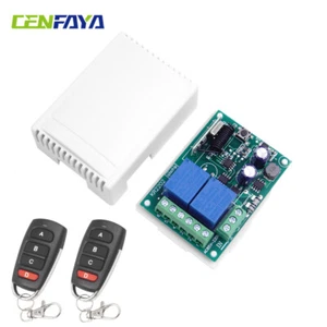 433MHz RF Funkschalter Empfänger 2CH 230V Relais Modul mit 4keys Fernbedienung - Bild 1 von 15