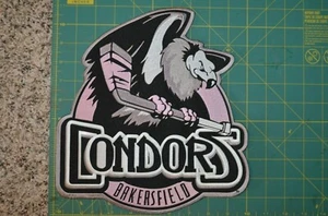 LARGE Bakersfield Condors AHL PINK Throwback Minor League Hockey Jersey Patch  - Picture 1 of 1