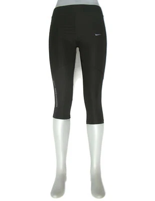 Nike NEW Skinny Running Workout Yoga Crop Legging Wm Sz XL Sz M Fit Black Tights - Image 1 of 4