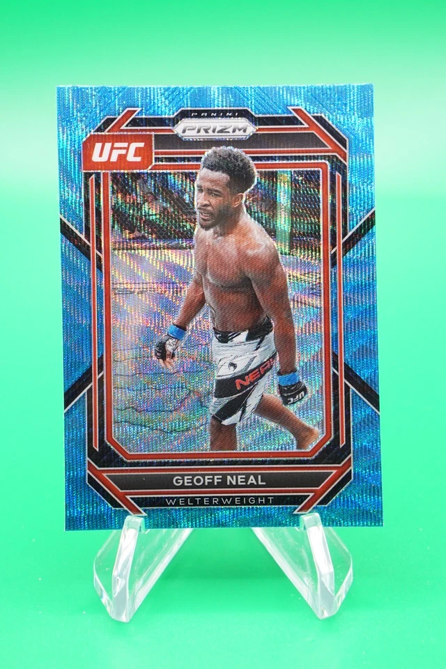2023 Prizm UFC Base Vertical Prizms Blue Wave #127 Geoff Neal Welterweight LW7 - Image 1 of 2