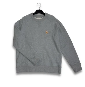 Maison Kitsune Sweatshirt Fox Logo Raglan Sleeve Size L - Picture 1 of 7