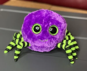 TY Beanie Boo CRAWLY Spider Green Sparkly Eyes NWT - Picture 1 of 4