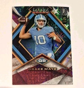 2024 Wild Card Auto Mania Star Mojo bandiera americana #DM Drake Maye Rc #1/25 - Foto 1 di 3
