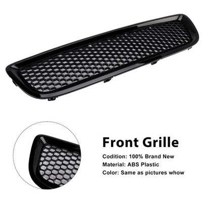 Gloss Black Front Bumper Honeycomb Grille Grill Fit Volvo S40 V50 2008-2012 2011 Foto 1 de 4