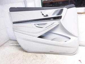 2016 MERCEDES BENZ S550 Driver Left Front Door Trim Panel Beige/Gray OEM - Picture 1 of 5