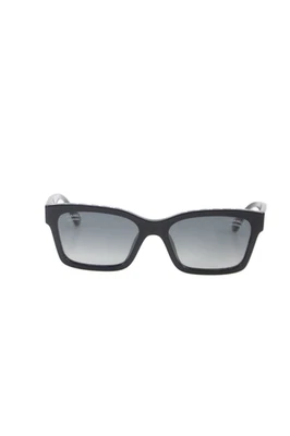 Gafas de sol Chanel polarizadas con logotipo en tono plateado negras blancas 5417-A para mujer Foto 1 de 4