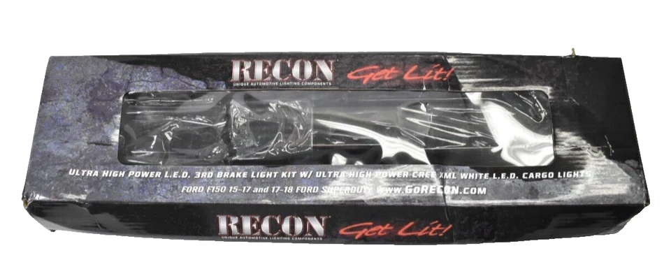 Tercera luz de freno Recon ahumada 264129BK para Ford F-150 F-250 F-350 Super Duty Foto 1 de 4