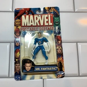 New Marvel Poseable Diecast Mr. Fantastic Figurine - Picture 1 of 6