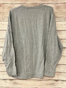 L.L. BEAN Traditional Fit Men's Gray T-shirt Long Sleeve Size L 100% Cotton - Picture 1 of 4
