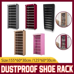 Shoe Rack Storage Cabinet Stackable Design Portable Wardrobe Organiser for Home - Picture 1 of 28