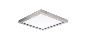 Satin Nickel LED Flush Mount from the Wafer Collection - Picture 1 of 1