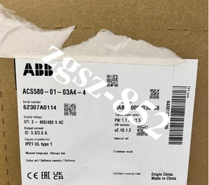 1Pcs ACS580-01-03A4-4 ABB INVERTER Brand New Fast Shipping FedEx or DHL - Afbeelding 1 van 4