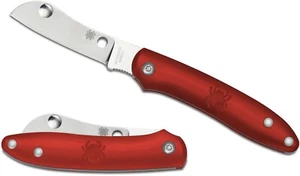 Spyderco Knife Roadie Slipjoint Red FRN N690Co Plain Edge C189PRD - Picture 1 of 4