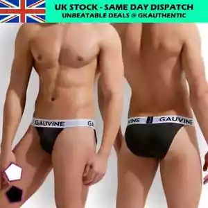 Calzoncillo tanga de algodón Gauvine doble forrado elegante ropa interior para hombre 2003 - Imagen 1 de 13