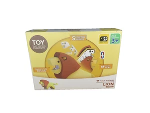 Nuovo Halftoys Animal Lion 3D Puzzle Figura da gioco magnetico Inc Libro illustrato 3+ - Foto 1 di 7