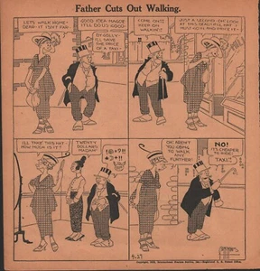 Bringing Up Father - 1919 - Cartoon Page - But It's A Valuable Memory - Father  - Imagen 1 de 2
