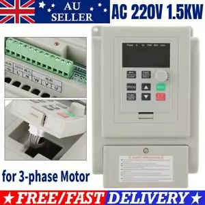 Variable Frequency Drive Speed VFD 1.5KW AC 220V Single Phase 1 In 3 Phase Out - Picture 1 of 12