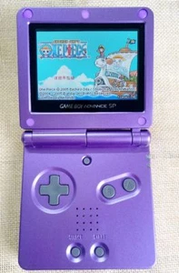 Super Mario Purple Game Boy Advance GBA SP Console AGS 101 Brighter Backlit LCD - Picture 1 of 6