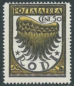 1934 EGEO POSTA AEREA ALA STILIZZATA 50 CENT SASSONE 30 MNH ** - RC15-10 - Imagen 1 de 1
