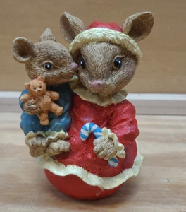 Holiday Christmas Table Decor Small Mouse 5" Figuerine Multicolor - Picture 1 of 6