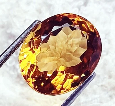 Loose Gemstone Citrine 11.15 Ct Oval Shape With Certificate - Image 1 of 4