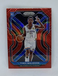 THEO MALEDON 2020-21 PANINI PRIZM RED WAVE ROOKIE #289 OKC - Picture 1 of 3