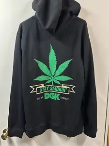 Sudadera con capucha DGK Dirty Ghetto Kids Stay Smokin todo el día todos los días cremallera talla grande sin cremallera - Imagen 1 de 6