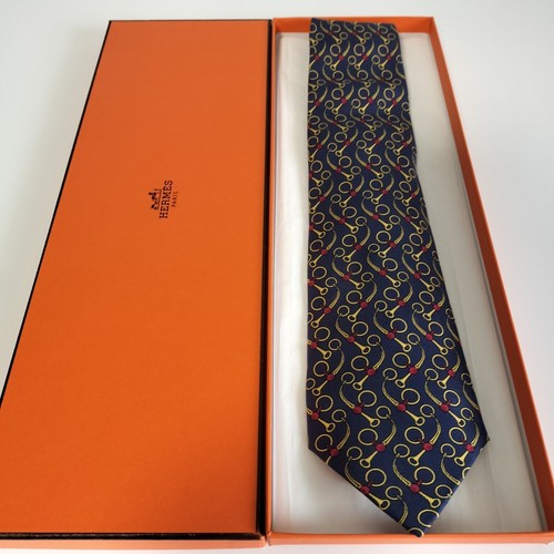 HERMÈS Cravatta uomo HERMES Francia vera seta cravatta abito classico lusso multicolore T217