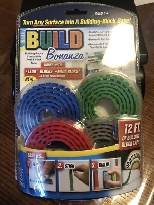  Bonanza Build Building Block Base Peel & Stick  12 ft. As seen on TV NEW - Image 1 of 4