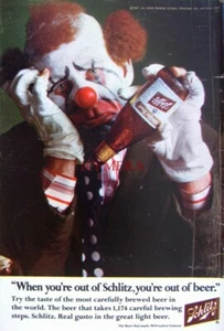 "SCHLITZ" Bier 1967 Werbedruck #3 - kleiner Original Ad Ito Rahmen - Bild 1 von 1