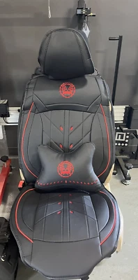 Universal Car Seat Covers - Front and Back Seats - Full set - Custom Black - Image 1 of 3