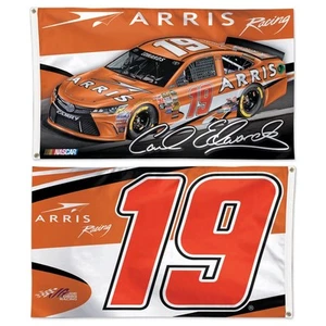 Carl Edwards 2015 Wincraft #19 Arris Racing 3x5 2 Sided Flag FREE SHIP - Picture 1 of 1