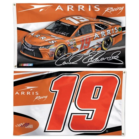 Carl Edwards 2015 Wincraft #19 Arris Racing 3x5 2 Sided Flag FREE SHIP Cover