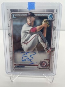 BEN BRAYMER 2020 Bowman Chrome ON CARD AUTO Autograph NATIONALS 1st BOWMAN RC