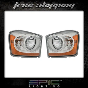 Fits 2006 Dodge Durango Pickup Headlights Headlamps Pair Left right set - Picture 1 of 1