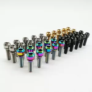 10 Stck. Titan Ti M5x18 mm Sechskantbuchse mit Waschmaschine Inbuskopf Bolzen für Fahrradschaft - Bild 1 von 6