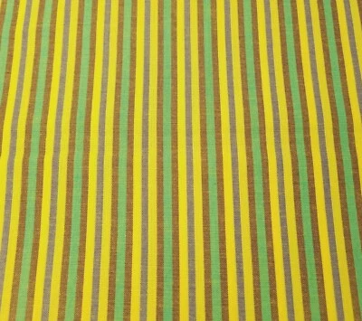 Raya casera Itsy Bitsy 1 yd 33" sin marca amarillo marrón púrpura verde Foto 1 de 2