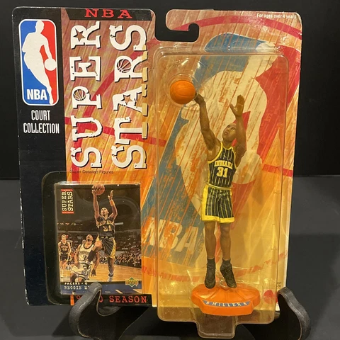 1999-2000 NBA Super Stars Court Collection Pacers Reggie Miller Collectible Cover