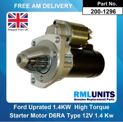 FORD CORTINA ESCORT RS2000 2.0 OHC PINTO NEW UPRATED LIGHT WEIGHT STARTER MOTOR - Image 1 of 4