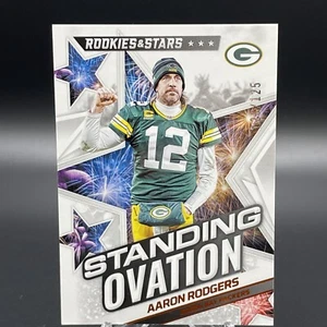 2022 Rookies & Stars Standing Ovation Orange /125 Aaron Rodgers Jets Packers - Picture 1 of 3